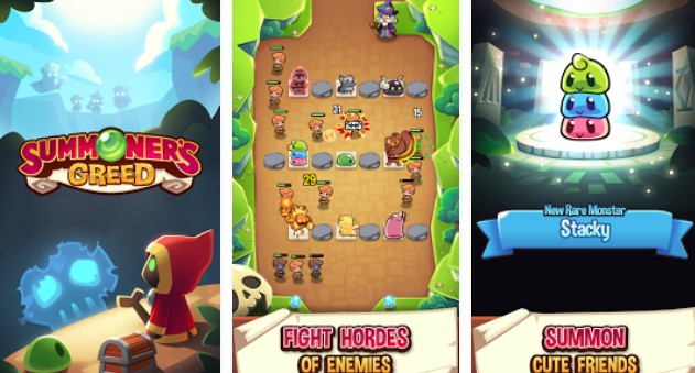 Gameplay screenshot from summoner s greed idle td for Android
