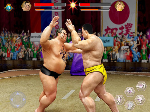 Gameplay screenshot from sumo stars wrestling 2018 world sumotori fighting for Android