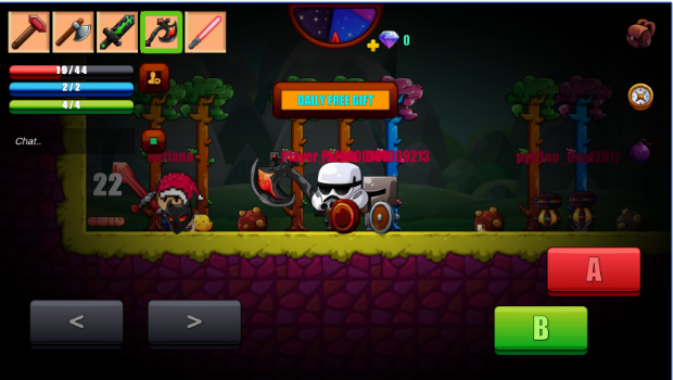 Gameplay screenshot from super cartoon survival game for Android