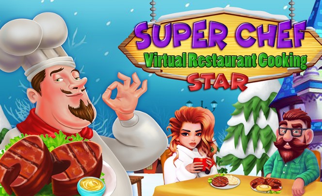 virtuelles Restaurant des Superchefs, das Stern kocht