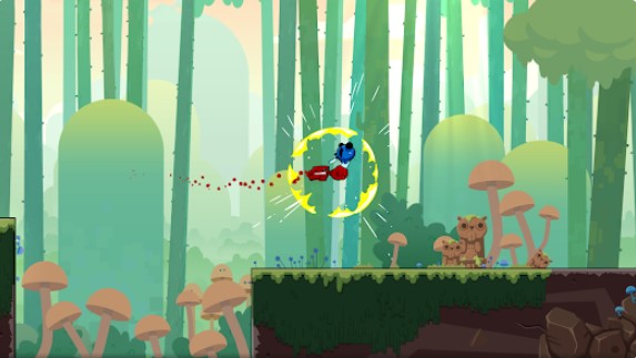 Gameplay screenshot from super meat boy forever for Android