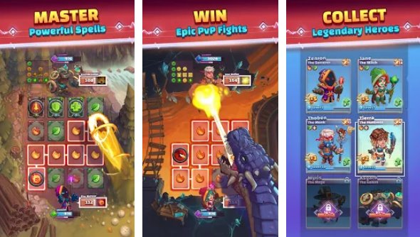 Gameplay screenshot from super spell heroes for Android