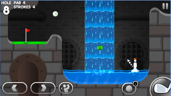 Gameplay screenshot from super stickman golf 3 for Android