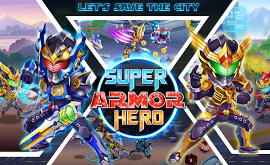 superhéroe armadura ciudad guerra robot lucha premium