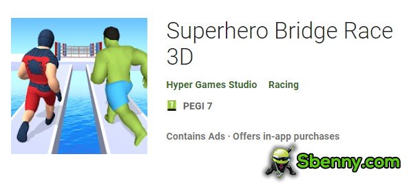 course de pont de super-héros 3d