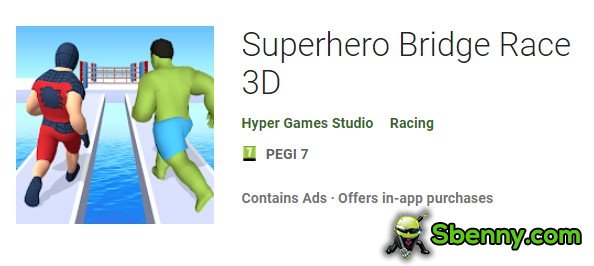 superhero bridge race 3d