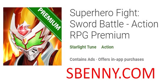 luta de super-herói espada batalha ação rpg premium