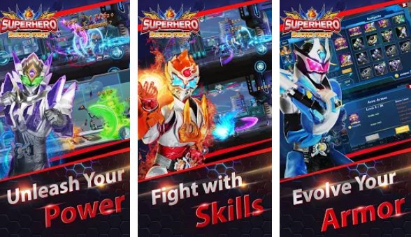 Gameplay screenshot from superhero fight sword battle action rpg premium for Android