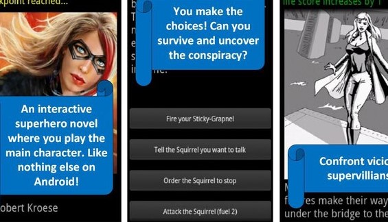 Gameplay screenshot from superhero s choice volume 1 for Android