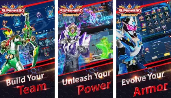 Gameplay screenshot from superhero sword legend future fight action rpg for Android