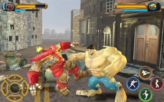 Gameplay screenshot from superheroes vs super villains real fighting game for Android
