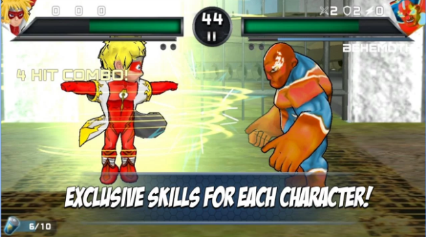 Gameplay screenshot from superheros 3 fighting games for Android