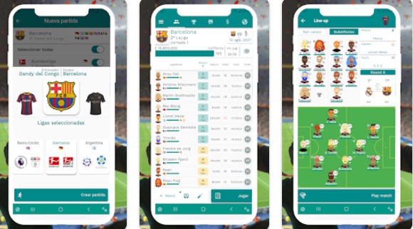 Gameplay screenshot from superkickoff soccer manager  for Android
