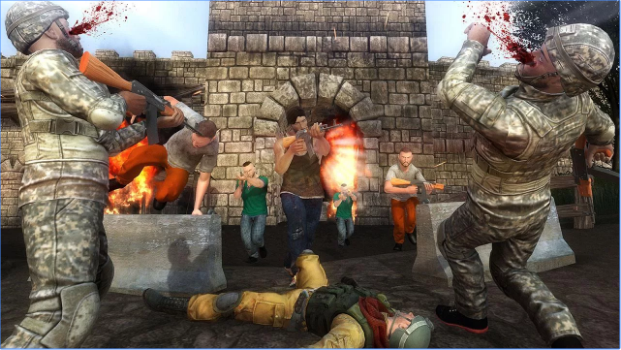 Gameplay screenshot from surgical strike heroes fight for Android