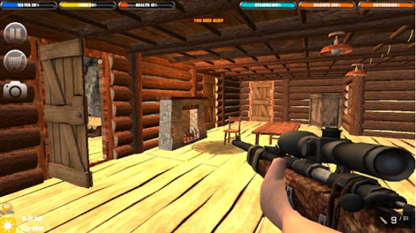 Gameplay screenshot from survival forest survivor home builder for Android