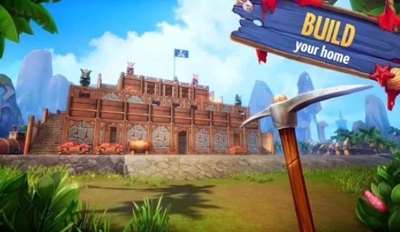 Gameplay screenshot from survival island evo pro survivor building home for Android