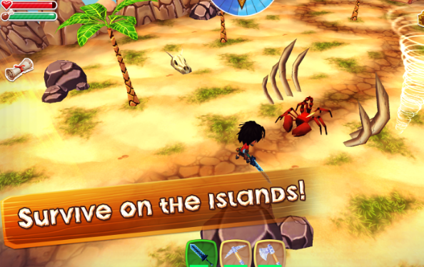 Gameplay screenshot from survival island games survivor craft adventure for Android