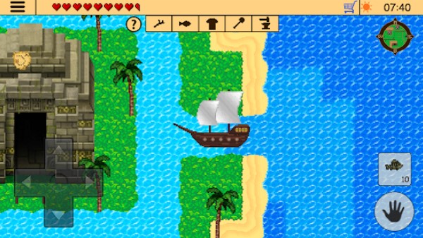 Gameplay screenshot from survival rpg 2 ruins of lost temple adventure 2d for Android