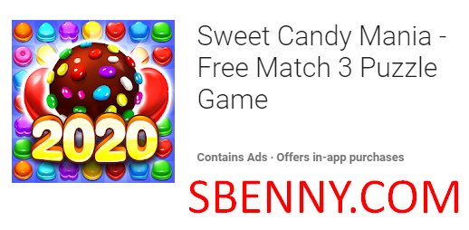 Sweet Candy Mania juego gratuito de rompecabezas de Match 3