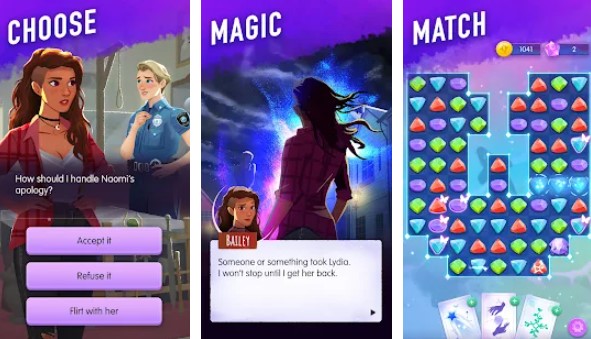 Gameplay screenshot from switchcraft magical match 3 for Android