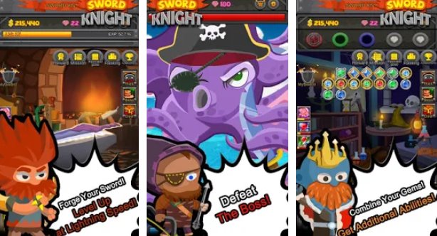 Gameplay screenshot from sword knight retrieval of the throne for Android