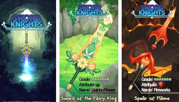 Gameplay screenshot from sword knights idle rpg premium for Android