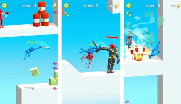Gameplay screenshot from sword master ragdoll fight 3d for Android