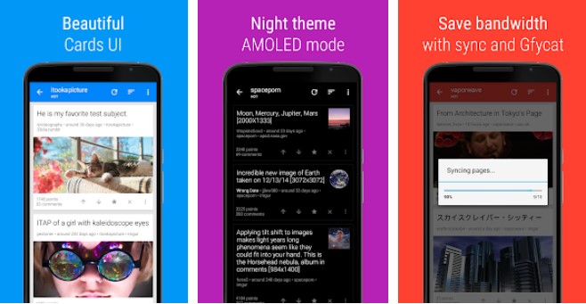 Gameplay screenshot from sync for reddit dev for Android