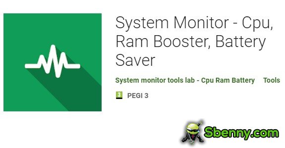monitor de sistema cpu ram booster ahorro de batería