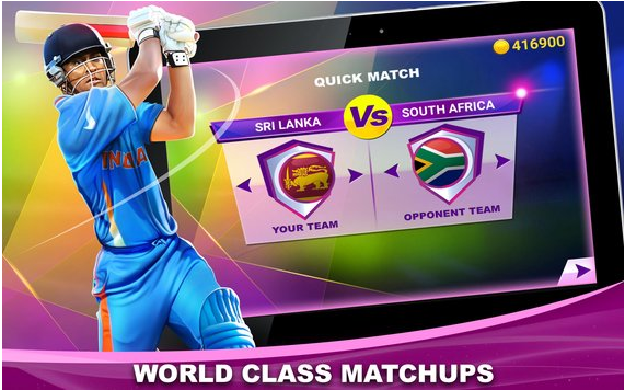 Gameplay screenshot from t20 cricket champions 3d for Android
