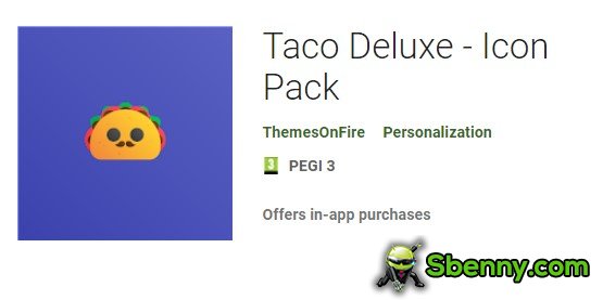 Pakkett tal-ikoni taco deluxe