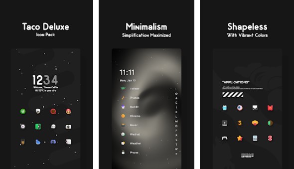 paquete de iconos de taco deluxe MOD APK Android