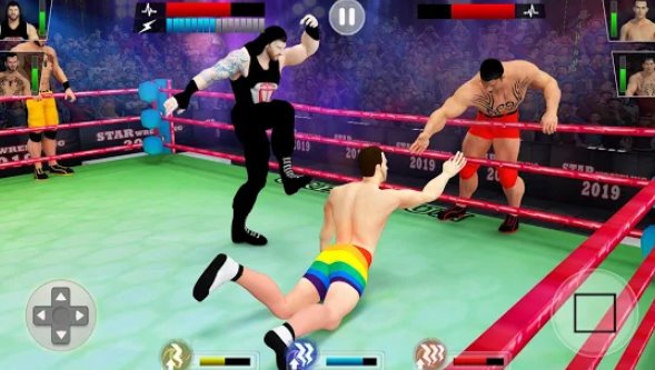 Tag Team Wrestling 2019 Cage Death Fighting Stars MOD APK Android