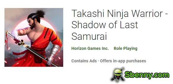 takashi ninja gwerriera dell tal-aħħar Samurai