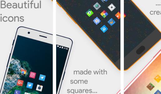 Gameplay screenshot from talitha sqare oreo adaptive icon pack for Android