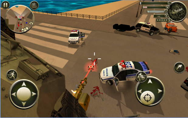 Gameplay screenshot from tank robot for Android