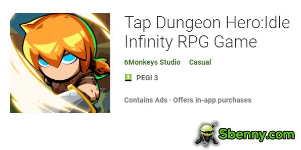 Tippen Sie auf Dungeon Hero Idle Infinity RPG-Spiel