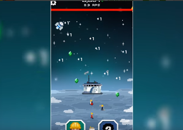 Gameplay screenshot from tap galaxy deep space mine for Android