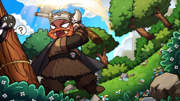 Gameplay screenshot from tap tap axe idle clicker for Android