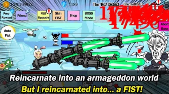 Gameplay screenshot from tap tap fist vip for Android