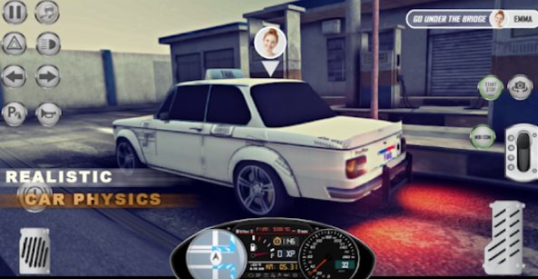 Gameplay screenshot from taxi city 1988 v1 for Android