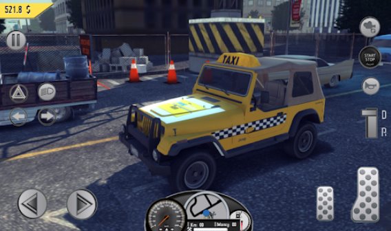 Gameplay screenshot from taxi driver 2019 for Android