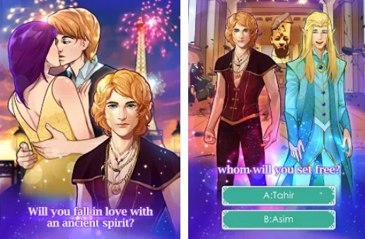Gameplay screenshot from teen love choices story games for Android