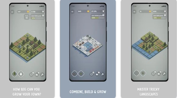 Gameplay screenshot from teeny tiny town for Android