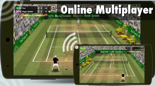 Gameplay screenshot from tennis champion 3d online sports game for Android