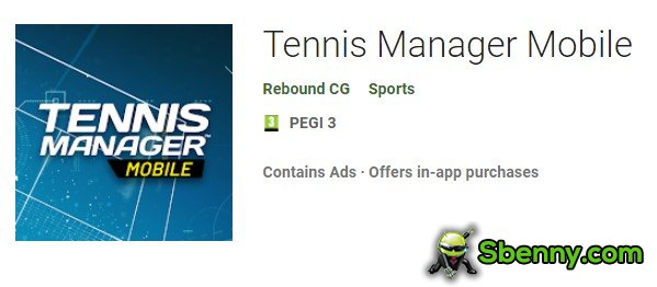 cellulare manager di tennis