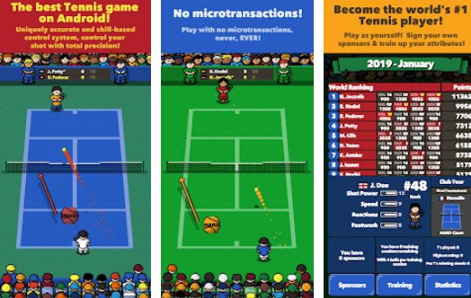 Gameplay screenshot from tennis superstars for Android