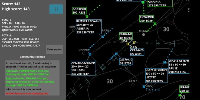 Gameplay screenshot from terminal control for Android