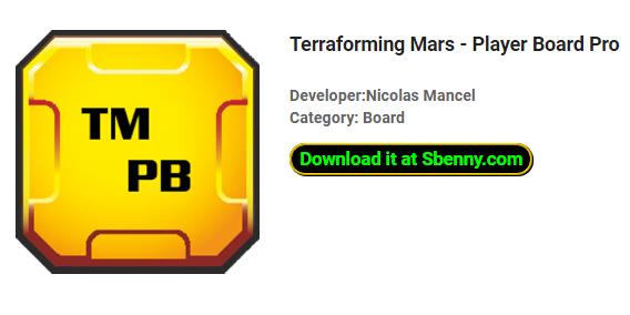 terraforming mars board giocatore pro