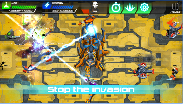Gameplay screenshot from tesla wars ii for Android